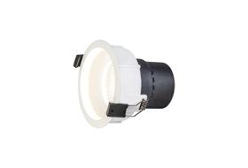 DM201345  Bodar 20, 20W Fixed LED Round Deep Recessed Downlight Matt White 1560lm 25° 4000K IP20